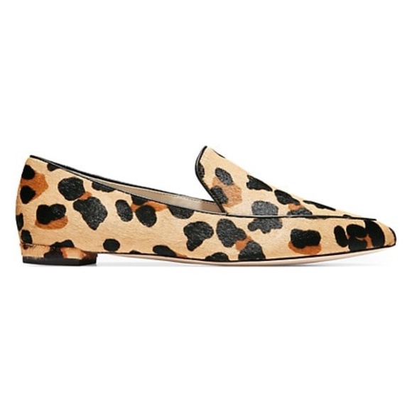 Cole Haan Brie Leopard Leather Loafers Ballet Flat - Picture 5 of 13